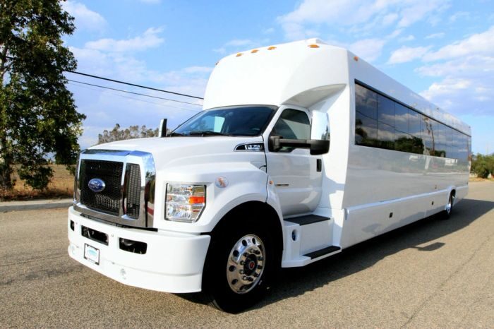 White party bus